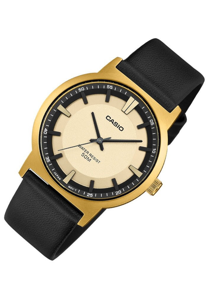 Casio Analog Leather Strap Watch for Men MTP-B220GL-9AVDF-Watch Portal Philippines