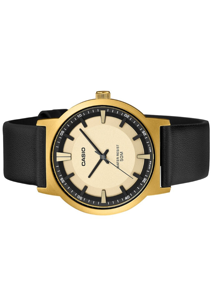 Casio Analog Leather Strap Watch for Men MTP-B220GL-9AVDF-Watch Portal Philippines