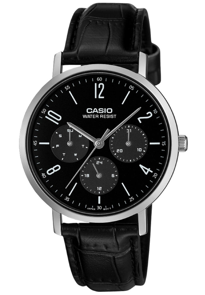 Casio Analog Leather Strap Watch for Men MTP-VT06L-1BDF-Watch Portal Philippines