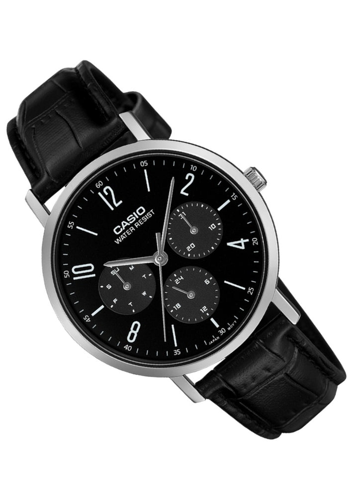 Casio Analog Leather Strap Watch for Men MTP-VT06L-1BDF-Watch Portal Philippines