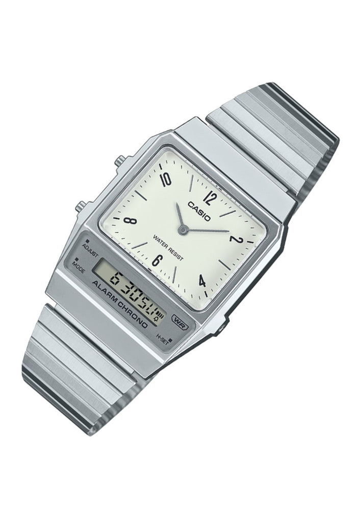 Casio AQ-800E-7A2 Digital Analog Stainless Steel Strap Watch For Men-Watch Portal Philippines