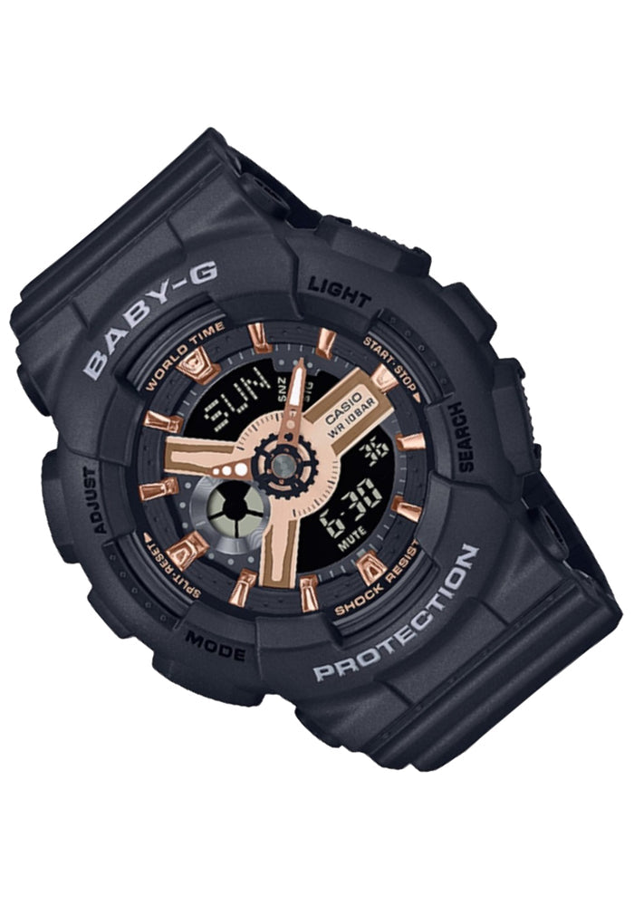 Casio Baby-g BA-110XRG-1A Digital Analog Rubber Strap Watch For Women-Watch Portal Philippines
