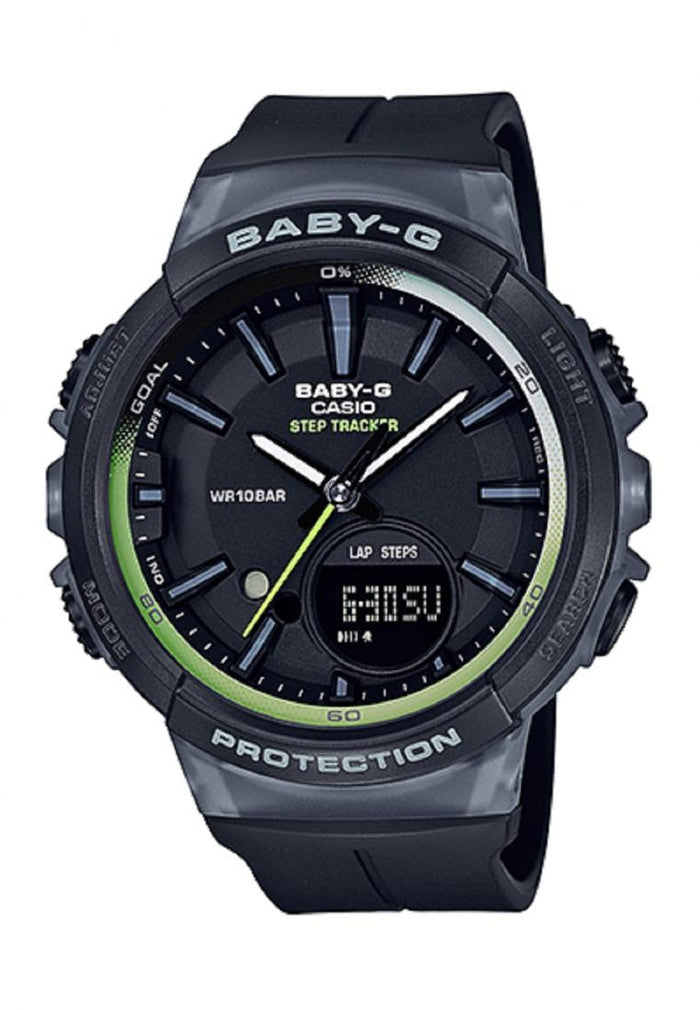 Casio Baby-g BGS-100-1A Digital Analog Rubber Strap Watch For Women-Watch Portal Philippines