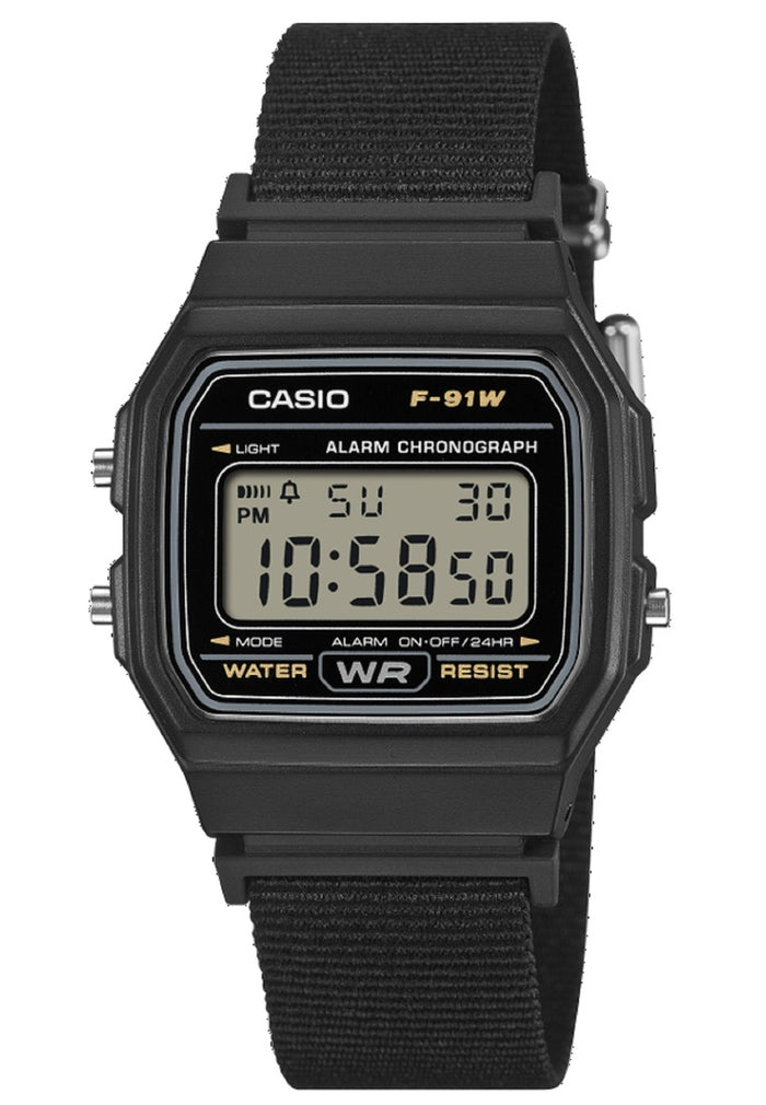 Casio Digital Nylon Strap Watch for Men F-91WF-1ADF-Watch Portal Philippines