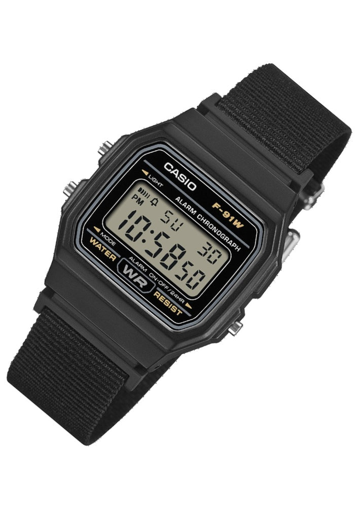 Casio Digital Nylon Strap Watch for Men F-91WF-1ADF-Watch Portal Philippines