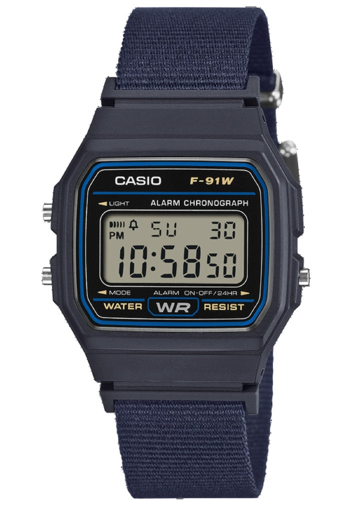 Casio Digital Nylon Strap Watch for Men F-91WF-2ADF-Watch Portal Philippines