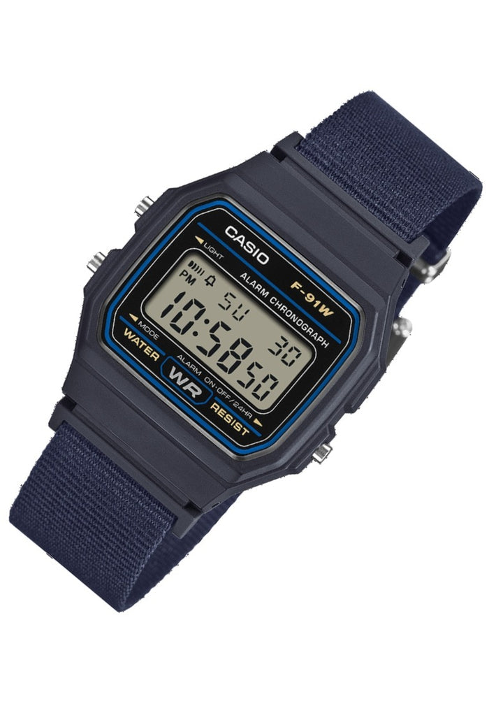 Casio Digital Nylon Strap Watch for Men F-91WF-2ADF-Watch Portal Philippines