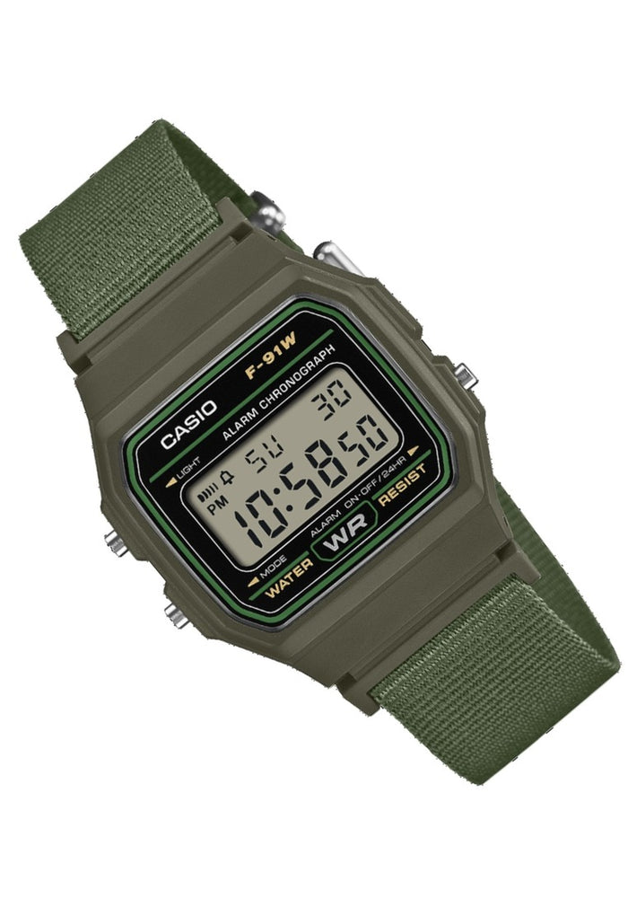 Casio Digital Nylon Strap Watch for Men F-91WF-3ADF-Watch Portal Philippines