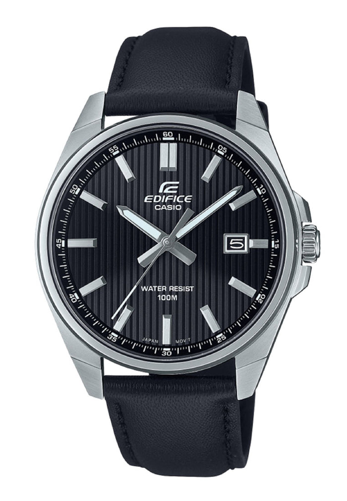 Casio Edifice EFV-150L-1A Analog Leather Strap Watch For Men-Watch Portal Philippines