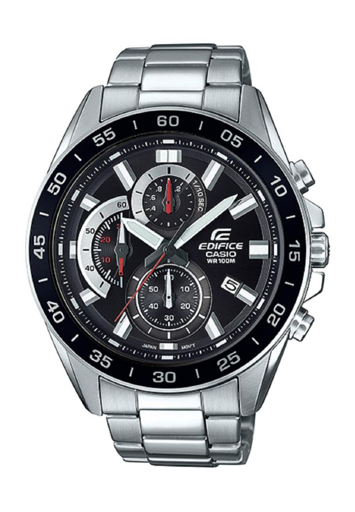 Casio Edifice EFV-550D-1A Chronograph Stainless Steel Strap Watch For Men-Watch Portal Philippines
