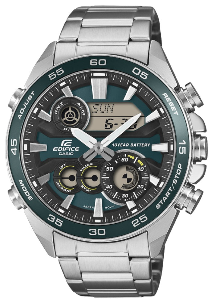 Casio Edifice ERA-130D-3ADF Stainless Steel Strap Digital Analog Watch for Men-Watch Portal Philippines