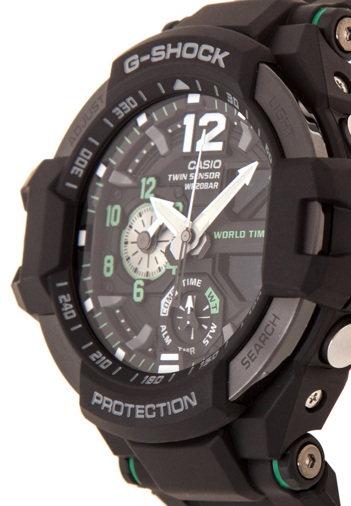 Casio G-shock GA-1100-1A3 Digital Analog Rubber Strap Watch For Men-Watch Portal Philippines