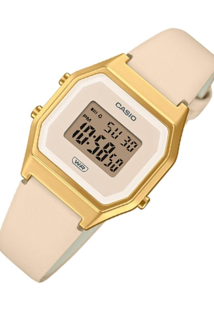 Casio LA680WEGL-4DF Digital Leather Strap Watch For Women-Watch Portal Philippines
