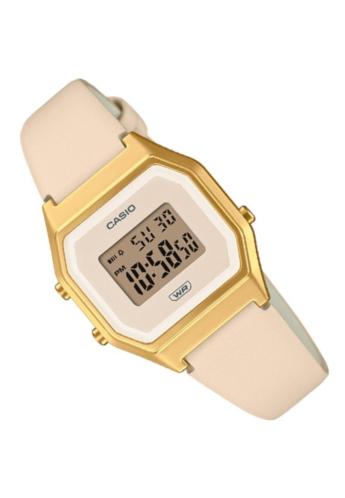 Casio LA680WEGL-4DF Digital Leather Strap Watch For Women-Watch Portal Philippines