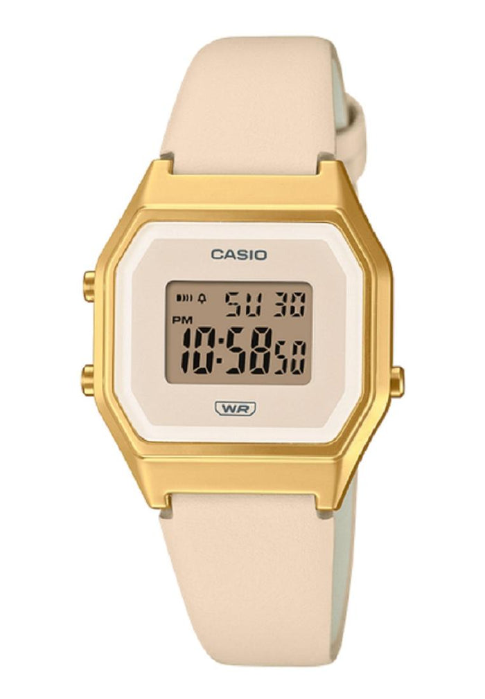 Casio LA680WEGL-4DF Digital Leather Strap Watch For Women-Watch Portal Philippines