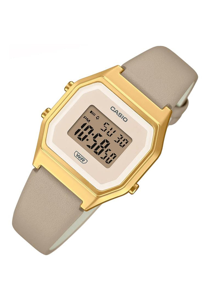 Casio LA680WEGL-5DF Digital Leather Strap Watch For Women-Watch Portal Philippines