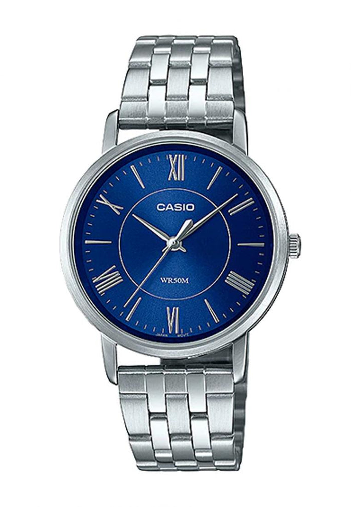 Casio LTP-B110D-2A Analog Stainless Steel Strap Watch For Women-Watch Portal Philippines