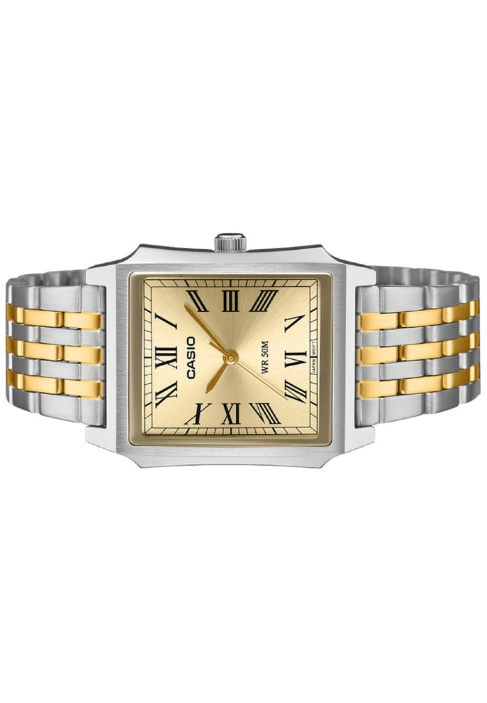 Casio MTP-B190SG-9BVDF Tank Style Stainless Steel Strap Analog Watch for Men-Watch Portal Philippines