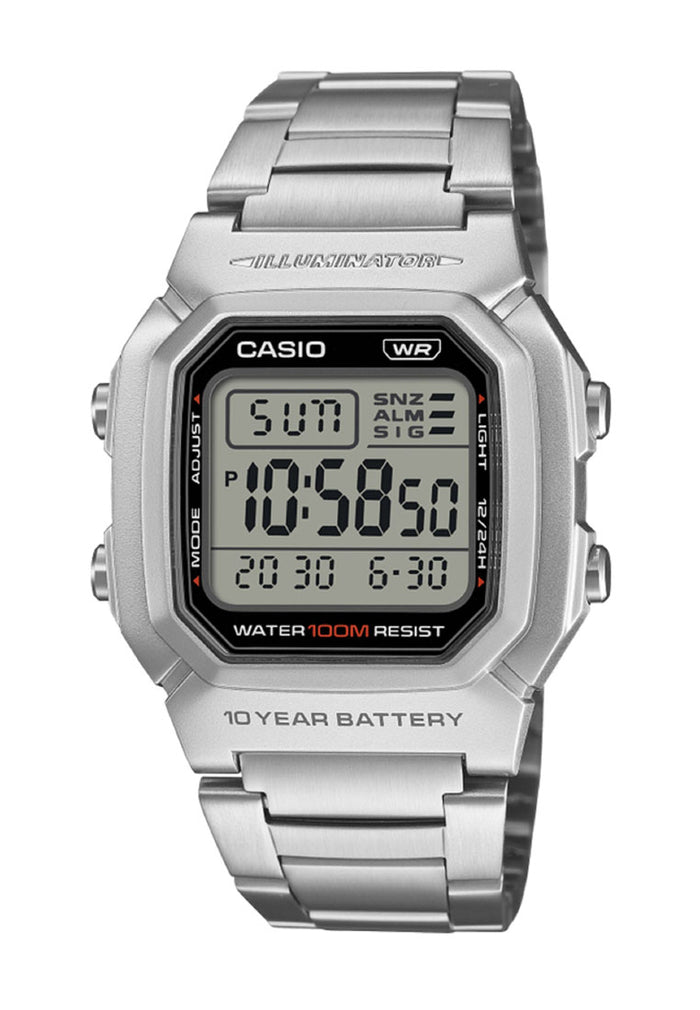Casio W-800HD-1AVDF Stainless Steel Strap Digital Watch for Men-Watch Portal Philippines