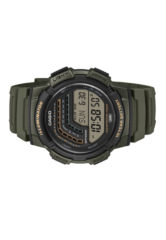 Casio WS-1800-3AVDF Digital Rubber Strap Watch For Men-Watch Portal Philippines
