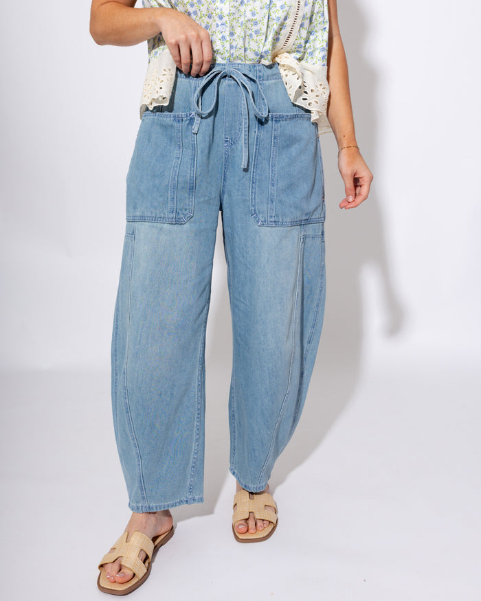 Casual Chic Wide Leg Denim Pants