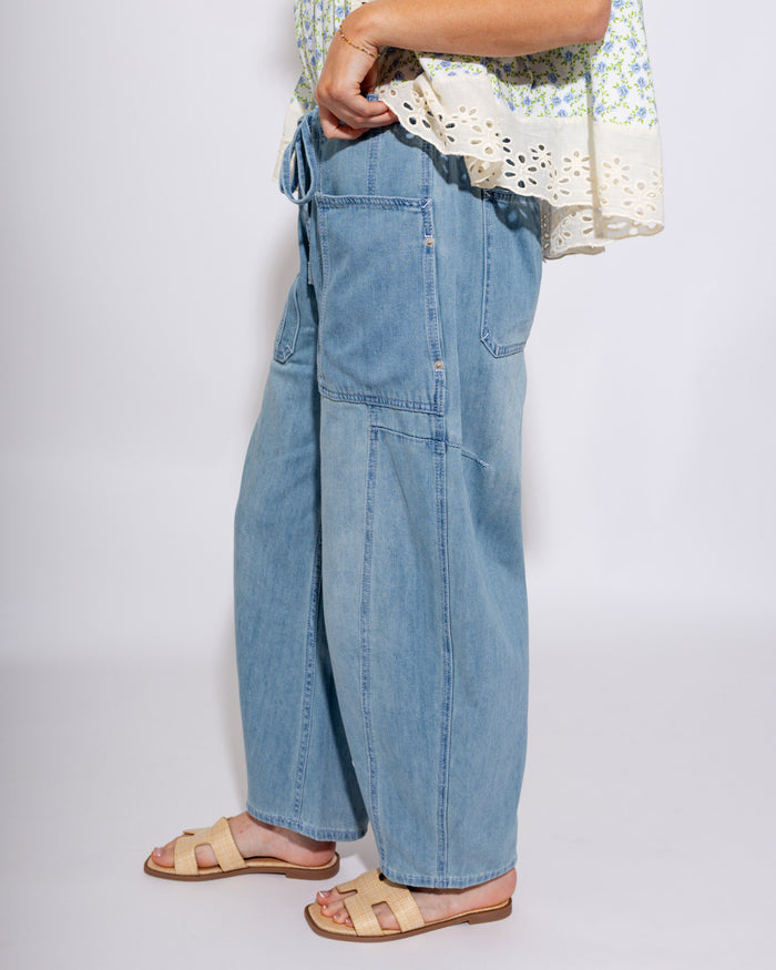 Casual Chic Wide Leg Denim Pants