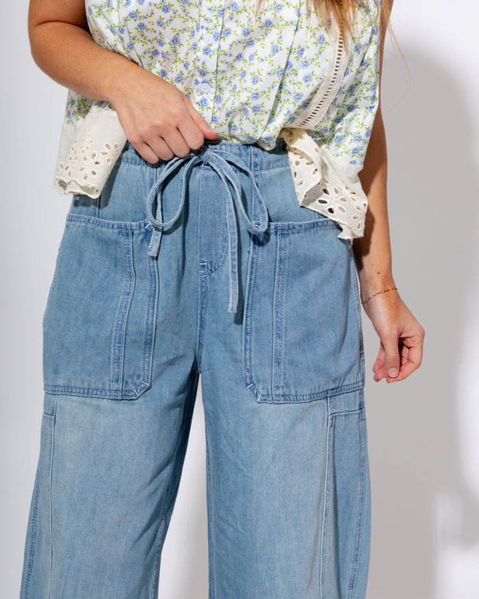 Casual Chic Wide Leg Denim Pants