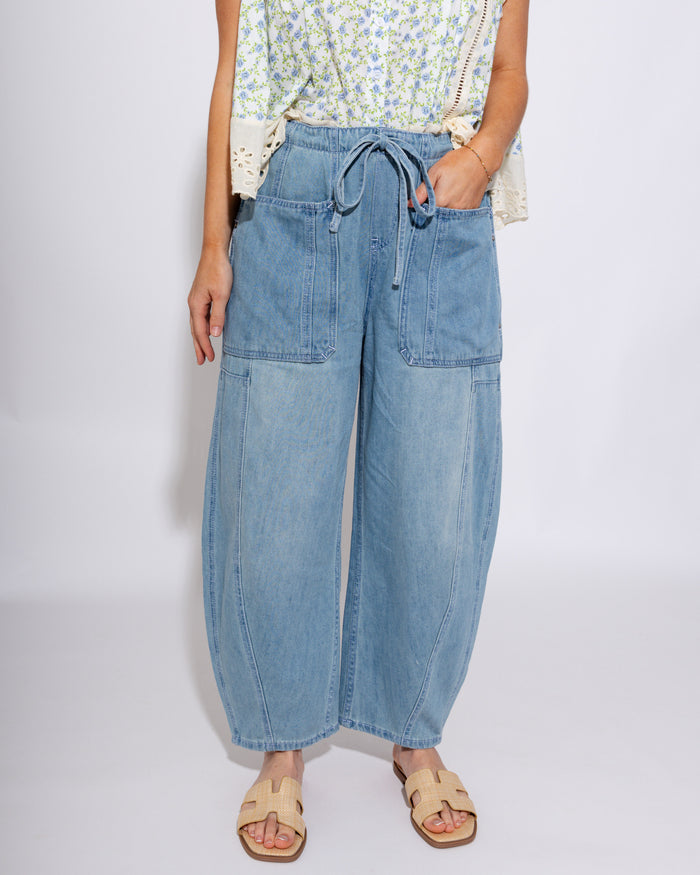 Casual Chic Wide Leg Denim Pants