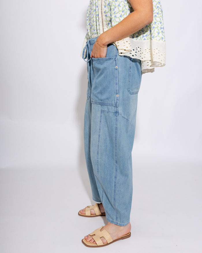 Casual Chic Wide Leg Denim Pants