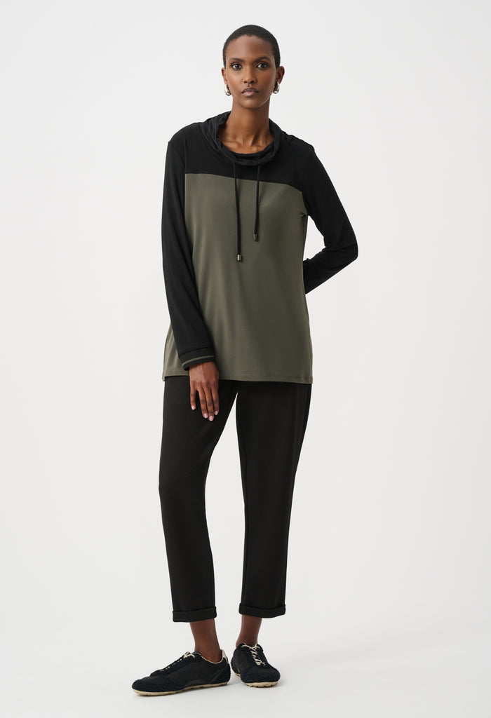 Casual Cowl Neck Pullover