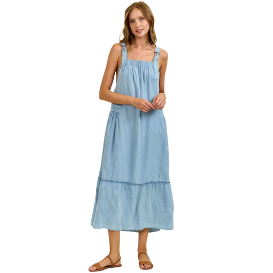 Chambray Daydream Midi w/ Tencel