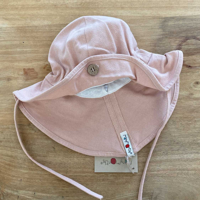 Chapeau de soleil évolutif en chanvre & coton bio Manymonths - café frappé