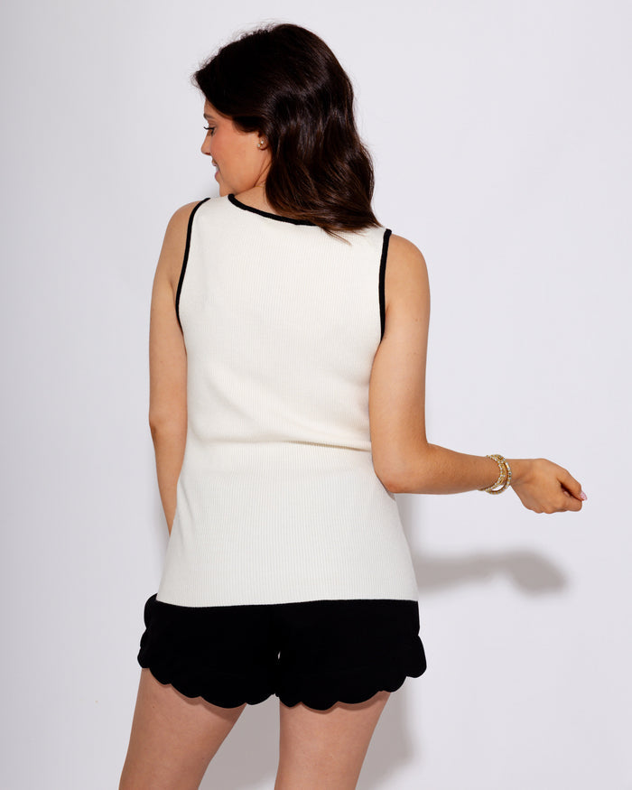 Chic Contrast Ribbed Tank