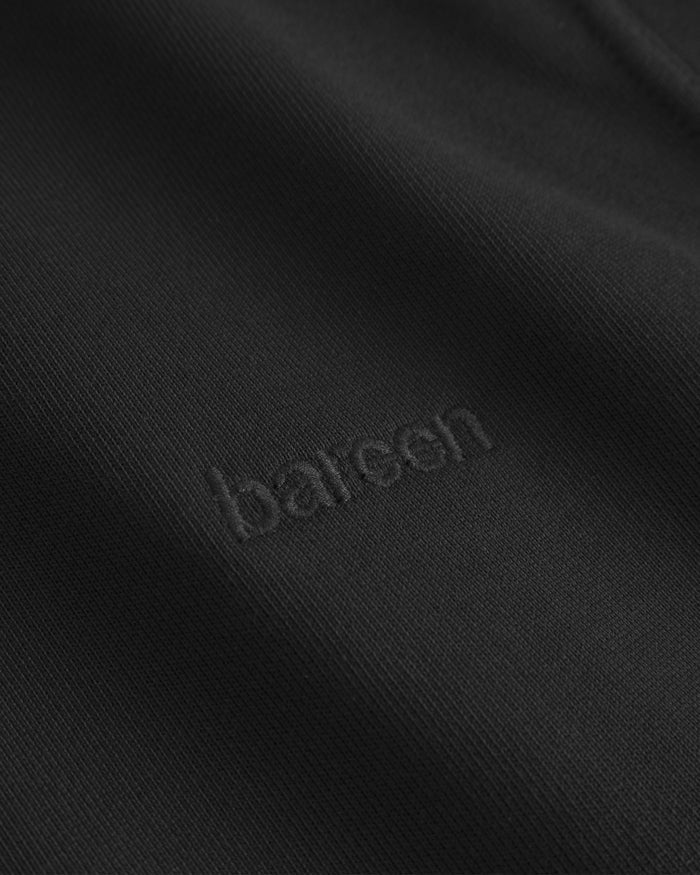 Classic Crewneck, Women - Embroidered Logo - Black