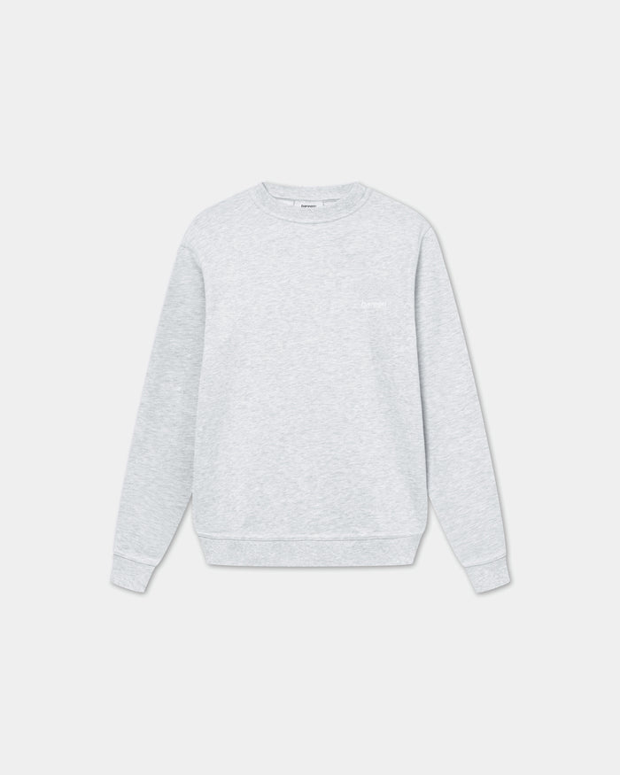 Classic Crewneck, Women - Embroidered Logo - Cloudy Grey