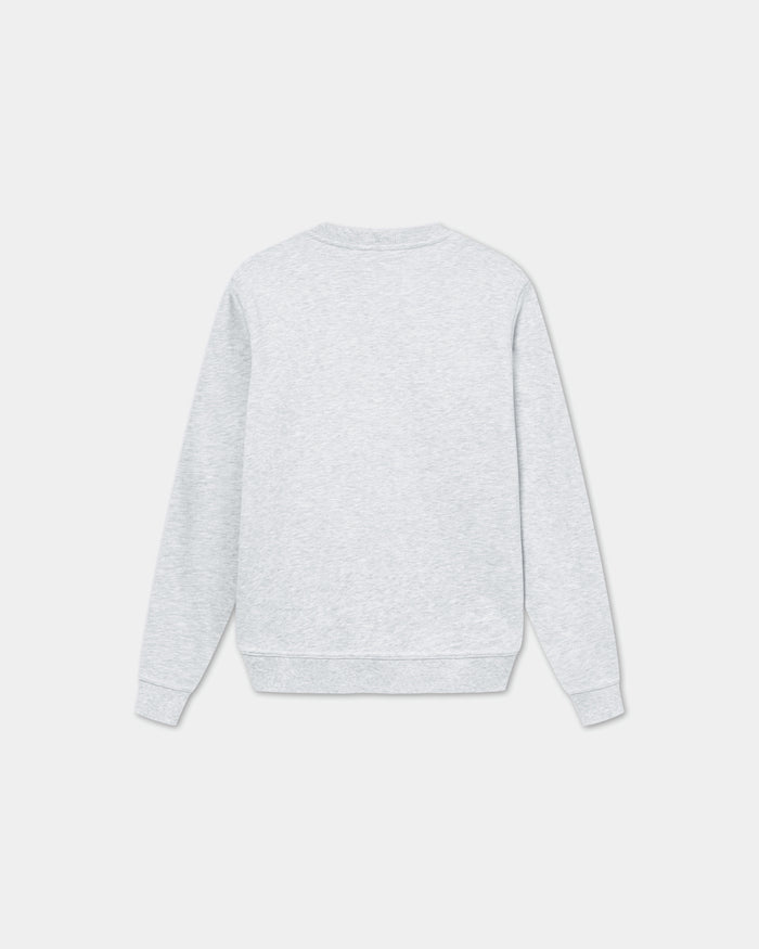 Classic Crewneck, Women - Embroidered Logo - Cloudy Grey