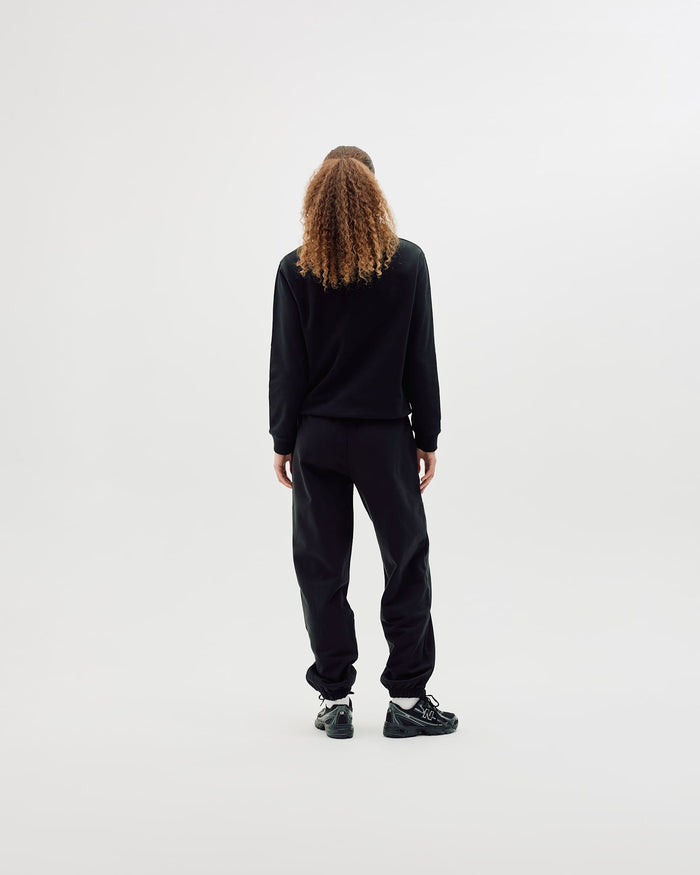 Classic Hoodie, Women - Embroidered Logo - Black