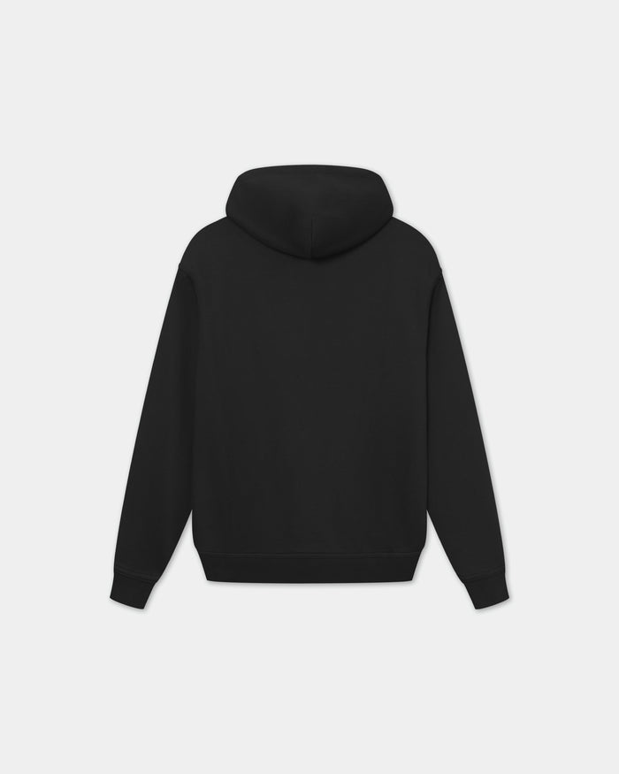 Classic Hoodie, Women - Embroidered Logo - Black