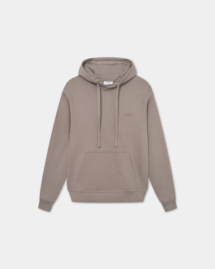 Classic Hoodie, Women - Embroidered Logo - Mocha