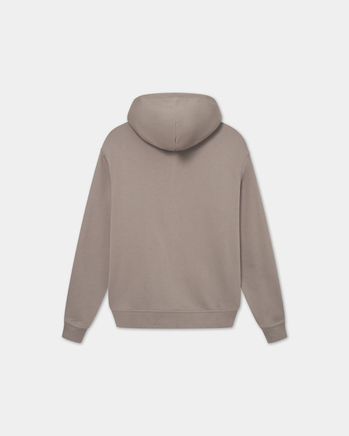 Classic Hoodie, Women - Embroidered Logo - Mocha