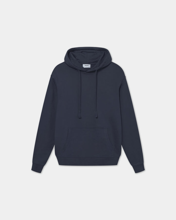 Classic Hoodie, Women - Embroidered Logo - Navy Blue