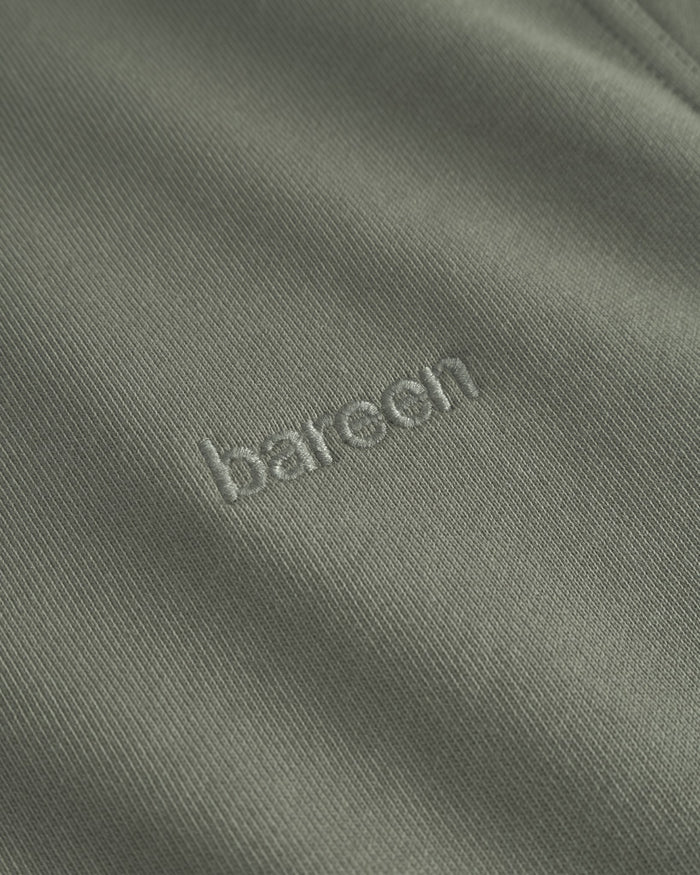 Classic Hoodie, Women - Embroidered Logo - Olive Green