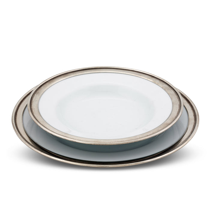Classic Pewter Rim Soup Bowl