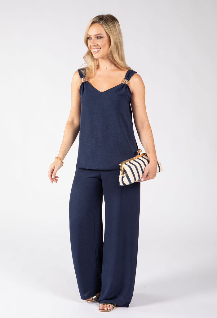 Cleo Gold Detail Sleeveless Co-Ord