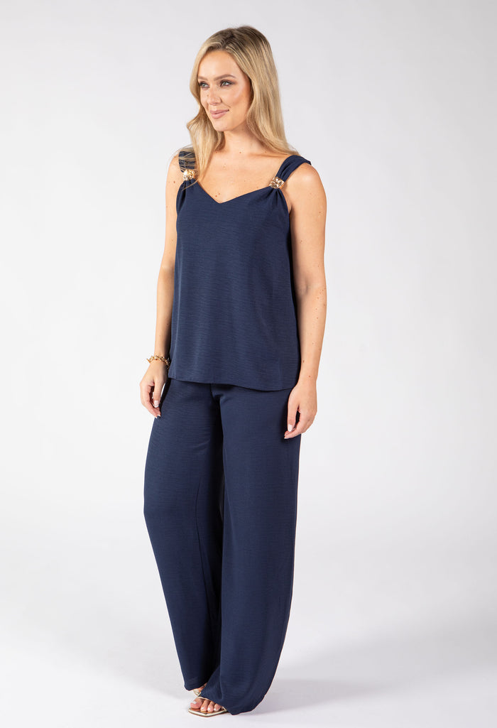 Cleo Gold Detail Sleeveless Co-Ord