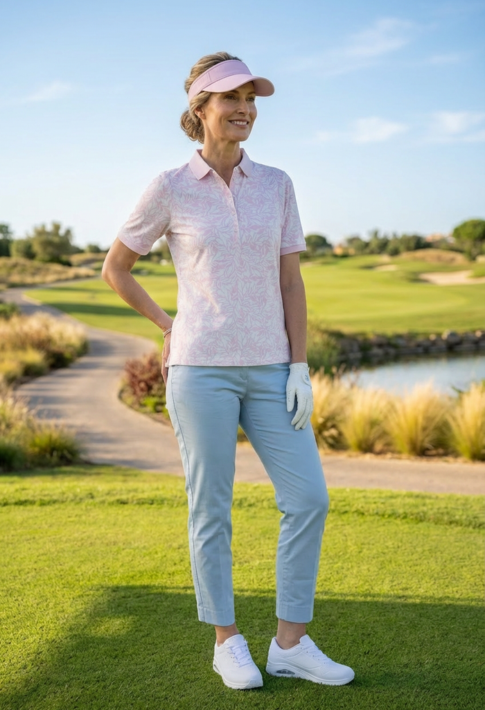Cleo S Printed Polo Shirt