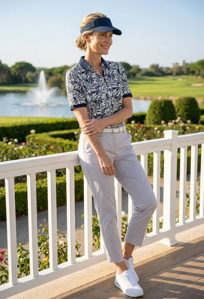 Cleo S Printed Polo Shirt