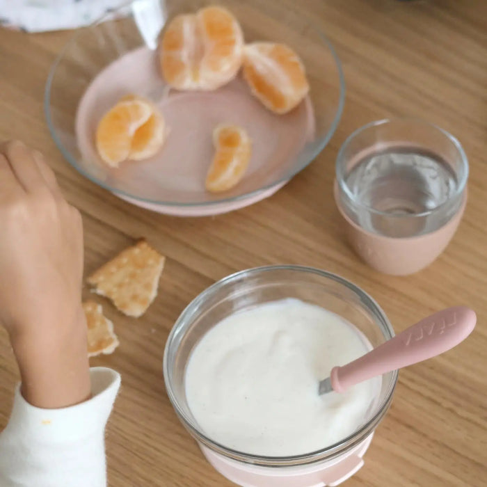 Coffret repas bébé en verre Béaba x Duralex - Barbe à papa