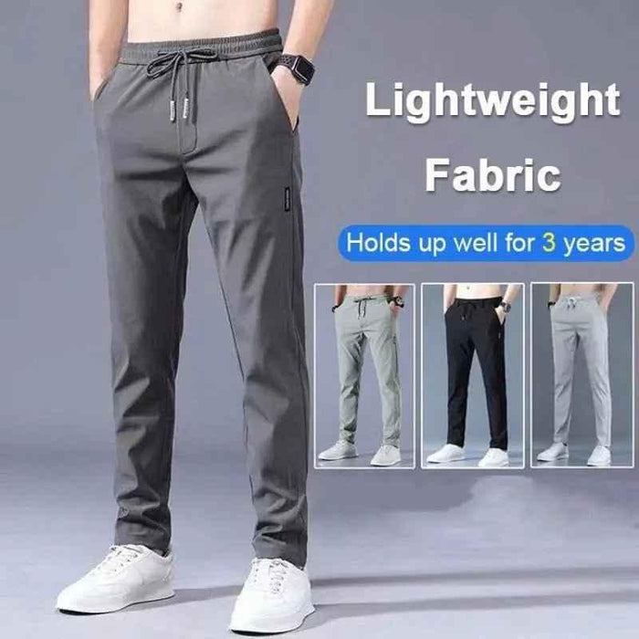 Comfortable Men's joggers, Fast Dry Stretch Pants with 3D Tailoring - Slimming & Stylish - Allen-Fitness