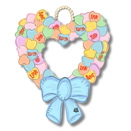 Conversation Heart Door Hanger